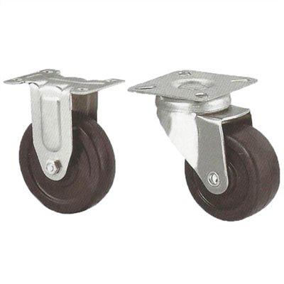 MEDIUM DUTY SOFT RUBBER CASTER WHEEL