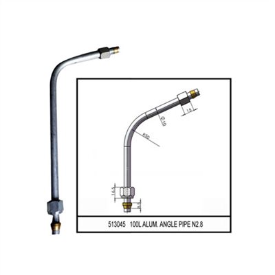 513045     100L ALUM. ANGLE PIPE N2.8