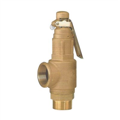 BRONZE SAFETY VALVE WITH LEVER, 16 BAR