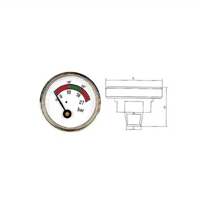 PRESSURE GAUGE FOR FIRE EXTINGUISHER
