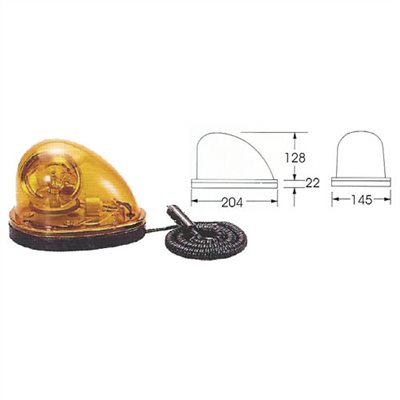 MAGNETIC WARNING LIGHT, W/CIGARETTE PLUG (BFM)