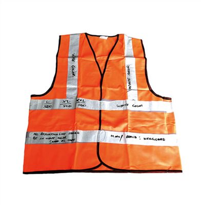 CLOTH TYPE SAFETY VEST, ORANGE COLOR (151970)